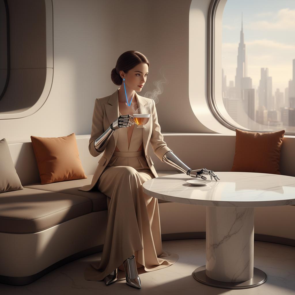 仿生人伴侣特写